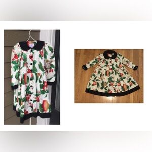 COPY - Vintage Plum pudding girls dress size 7, cotton long sleeves, 100% cotto…